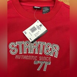 Starter Sangria Red Men's Sweatshirt Vintage NWT 90’s Men’s xl